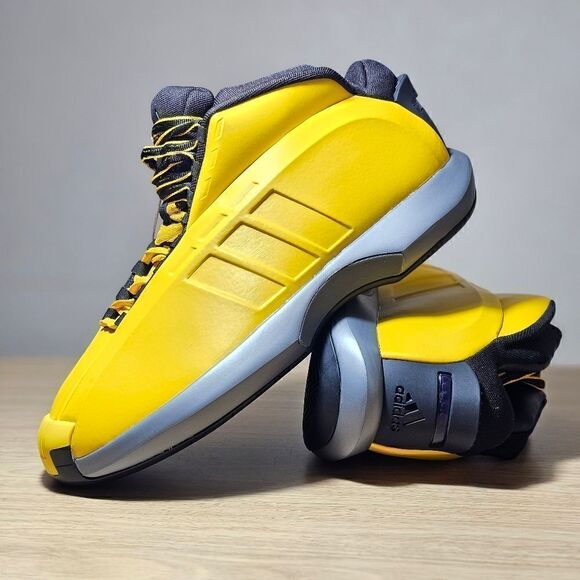 Adidas Crazy 1 Lakers Kobe Bryant Basketball Shoes Team Yellow Black Men\'s 8 New main image 14